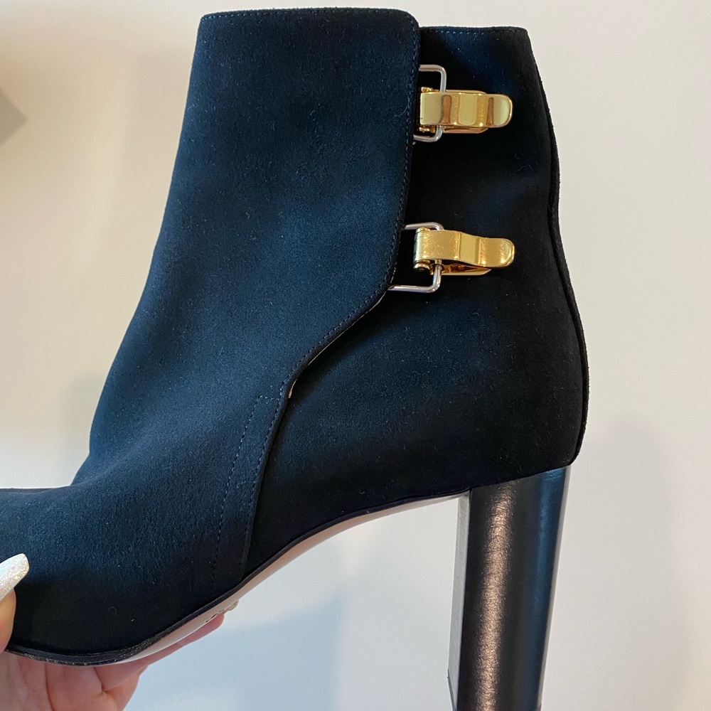 Chloe Ankle Boots Black Suede Size 40 - Picture 5 of 10
